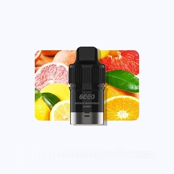 IGET BAR PLUS POD 6K – Orange Grapefruit Lemon IGET Bar Plus Pod Orange Grapefruit Lemon 6000 Puffs