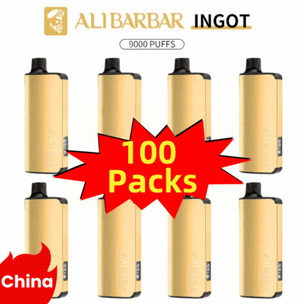 Alibarbar Ingot 9000 puffs-100 pack Multiple flavors