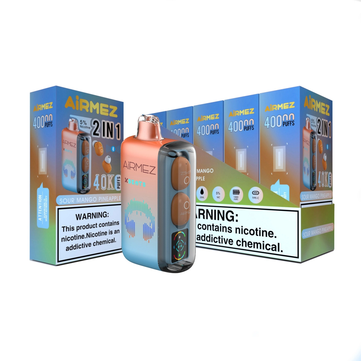 alibarbar gift box prize Airmez Xbeat 40K music vape