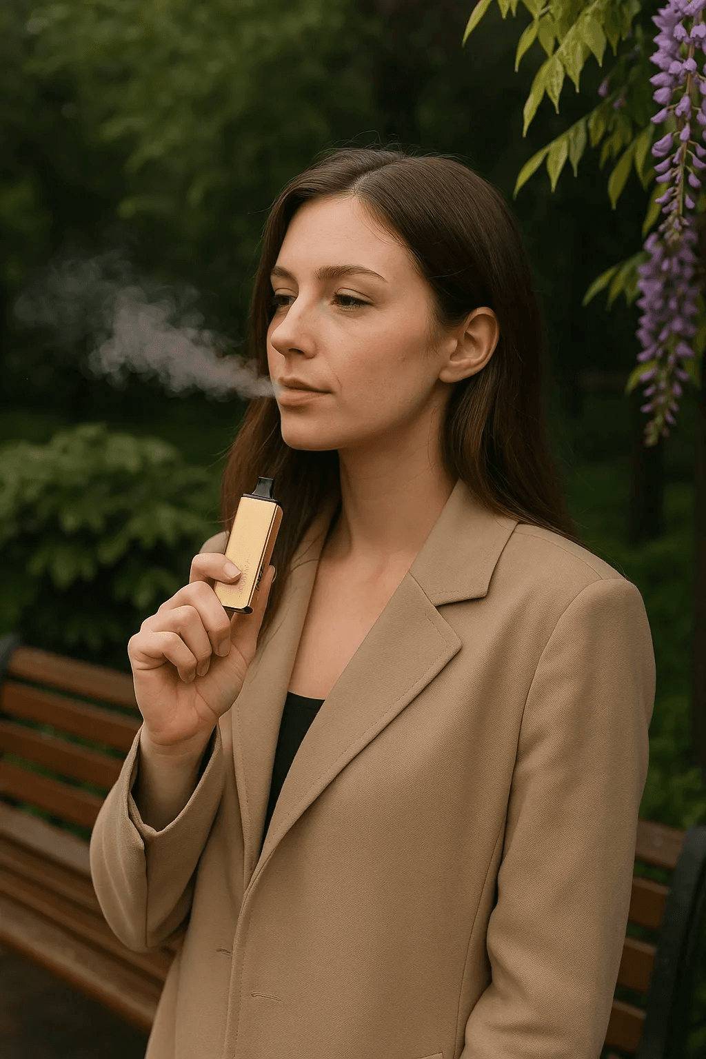 alibarbar vapes - close-up of Alibarbar vapes held by Australian tradesman on site, highlighting compact size
